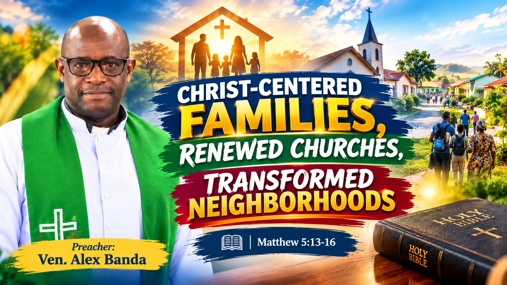 SERVICE SERMON: CHRIST-CENTERED FAMILIES, RENEWED CHURCHES, TRANSFORMED NEIGHBORHOODS
